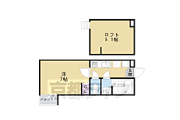 Stable三条大宮 1Kの間取図画像