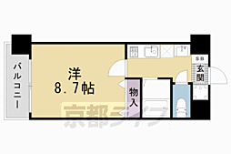 サムティ京都西大路North 1Kの間取図画像