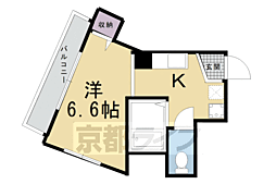ポータリーたむら 1Kの間取図画像
