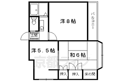 アベニュー上賀茂 3Kの間取図画像