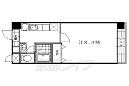 ハウスセゾン四条通 1Kの間取図画像