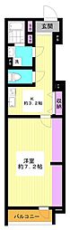 第一アパート 1Kの間取図画像