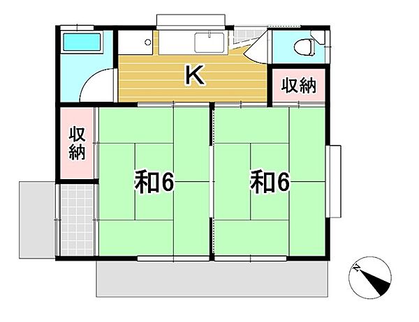 桜川町3丁目住宅 2｜茨城県日立市桜川町３丁目(賃貸一戸建2K・--・34.78㎡)の写真 その2