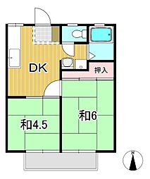 間取図画像 2DK