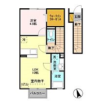 ヴァンヴェール森山 206 ｜ 茨城県日立市森山町４丁目（賃貸アパート1LDK・2階・41.67㎡） その2