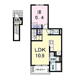 ロンジェヴィタ 1LDKの間取図画像
