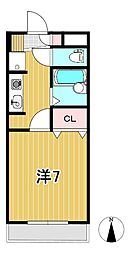 タイクーンズパレス 1Kの間取図画像