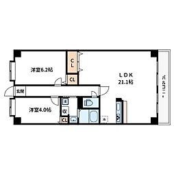 間取図画像 2LDK
