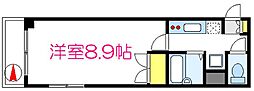 ドミール葛西 1Kの間取図画像