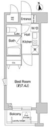 プライムアーバン葛西 1Kの間取図画像