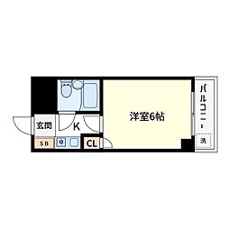 アネックス西葛西 1Kの間取図画像