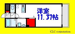シャルマンシンセイ ワンルームの間取図画像