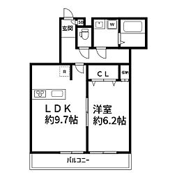 間取図画像 1LDK