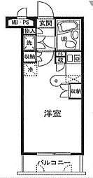 ワコーレ大島 ワンルームの間取図画像