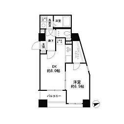 パークヒルズ 1LDKの間取図画像