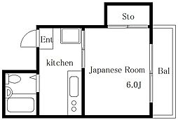 メゾン町田 1Kの間取図画像