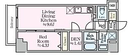 足立区西新井栄町3丁目マンション 1SLDKの間取図画像
