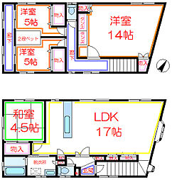 SKビル 4LDKの間取図画像