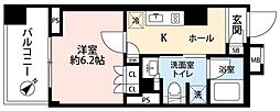 アトラス恵比寿景丘 1Kの間取図画像