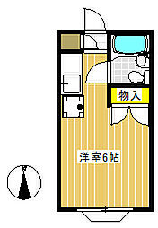 ハイツ南大泉 ワンルームの間取図画像