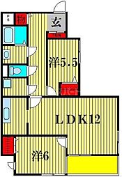 間取図画像 2LDK