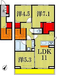 間取図画像 3LDK