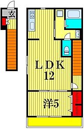 間取図画像 1LDK