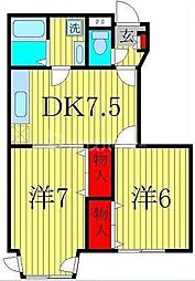 間取図画像 2DK