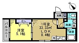 間取図画像 1LDK