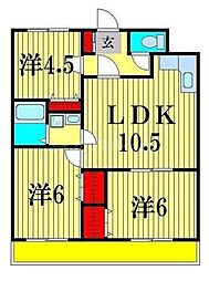 アバンデール四季野 3LDKの間取図画像