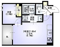 REGALEST NEXTERA 1LDKの間取図画像