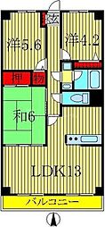 シティファイブ新柏 3LDKの間取図画像