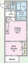 hinata 1LDKの間取図画像