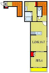 Charmant 1LDKの間取図画像
