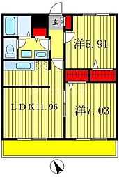 t.m.place1 2LDKの間取図画像