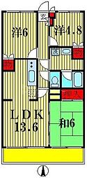 エトアールS 3LDKの間取図画像