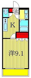 グラン・レユシール 1Kの間取図画像