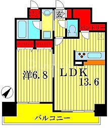 果樹園ST 1LDKの間取図画像
