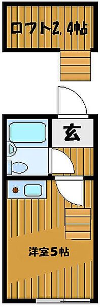 東京都国分寺市南町２丁目(賃貸アパート1R・2階・12.37㎡)の写真 その2