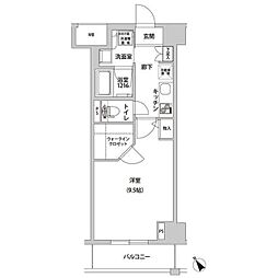 ラ・メージュ山下公園 1Kの間取図画像