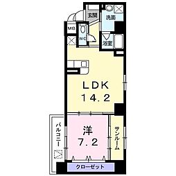 グランフェリオ 1LDKの間取図画像