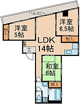 第2宝伊ビル 0302 ｜ 東京都昭島市昭和町2丁目5-2（賃貸マンション3LDK・3階・72.43㎡） その2