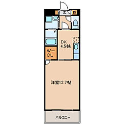 ウィングロード上北台 1DKの間取図画像