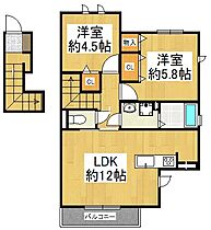 エルカミーノレアル  ｜ 兵庫県宝塚市山本南2丁目（賃貸アパート2LDK・2階・57.00㎡） その2