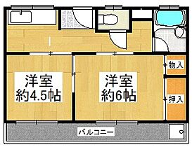 吉田マンション  ｜ 兵庫県宝塚市南口2丁目（賃貸マンション2K・2階・38.00㎡） その2