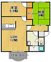 コントラーダ逆瀬川  ｜ 兵庫県宝塚市野上4丁目（賃貸アパート2LDK・2階・55.80㎡） その2