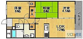 ユーロメゾン伊丹  ｜ 兵庫県伊丹市荒牧3丁目（賃貸マンション3LDK・4階・66.30㎡） その2