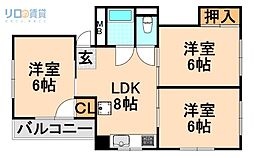 間取図画像 3LDK