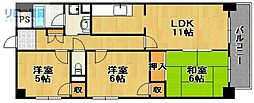 パルテールセツヨウ 3LDKの間取図画像