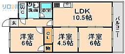 マイレジデンス昆陽里 3LDKの間取図画像